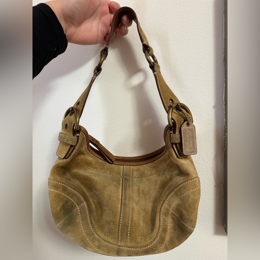 vintage Coach Brown Shoulder Bag